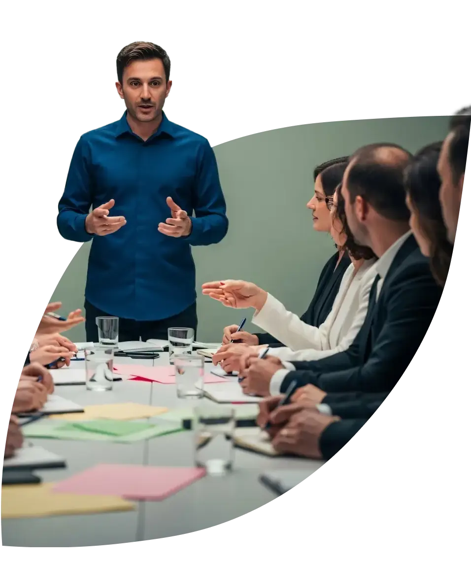 people in a meeting